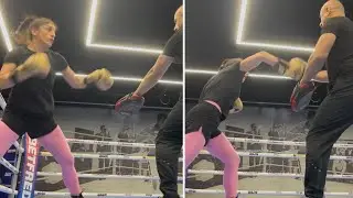 SCARY POWER! - IBF LIGHTWEIGHT CHAMPION ELIF NUR TURHAN SMASHES PADS AHEAD OF WORLD TITLE DEFENCE
