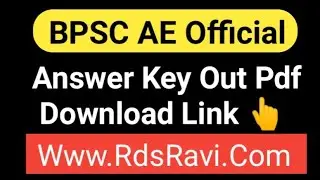 BPSC AE Official Answer Key 2025 Out/How To Check BPSC AE Answer Key 2025 Check Pdf Download Link 