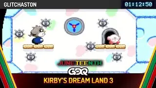 Kirby's Dream Land 3 by GlitchAston in 1:12:50 - Juneteenth Celebration 2024