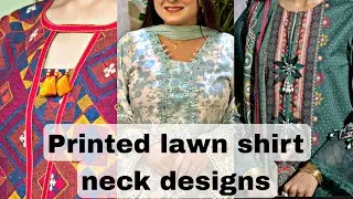 Printed lawn shirt neck designs||simple lawn shirts neck designs for girls|| new summer collection