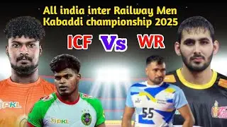 All India Inter Railway Men Kabaddi championship 2025  Match ICF vs WR