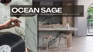 Create a Showstopper with this botanic Ocean Sage Caesarstone Quartz Worktop