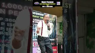 1M Php singing contest of Manny Pacquiao #Philippines #PacmanRadio #pacquiao #Gensan