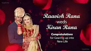 Wedding Motion Poster | Raavish Rana ❤️ Kiran Rana | VijayEdits
