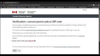 Steps to create CRA My Account 