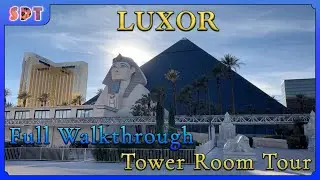 Luxor Hotel and Casino Las Vegas | Full Walkthrough | Tower Premiere 2 Queen Room