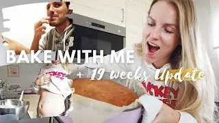BAKE a Biscuit Cake WITH ME +19 Weeks Pregnant Update | Бисквитный Торт + 19 Неделя Беременности