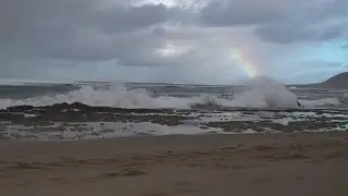 Rainbow Waves After the Storm | Gran Canaria 🌈🌊