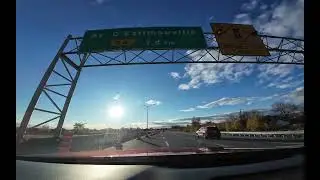 Driving from Montmorency Falls to Quebec City