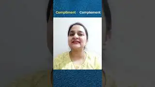 Difference between Compliment and complement.....