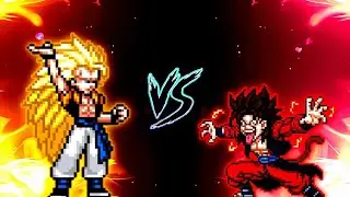 Gogeta SSJ3 V5 OP VS Xeno Vegito SSJ4 V3 OP in Mugen