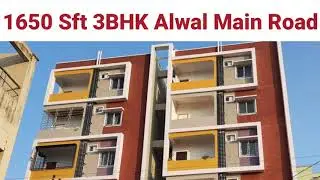 F260 3Bhk Flat for Sale at Alwal Hyderabad 1650 Sft Premium Location Ready to Occupy #Flatforsale