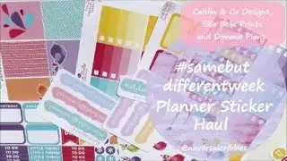 #samebutdifferentweek Planner Sticker Haul