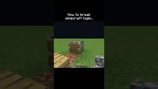 How to break minecraft logic #MineCraft #mc #gaming #minecrafthacks #minecraftbedrock #minecraftja