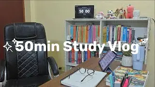50min Study Vlog! Pomodoro 50:10