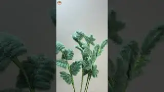 #diy #flowers #tutorial #craft #handmade #leafofflowers #pipecleaner #leaf