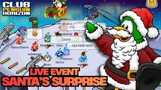 SANTA SURPRISE! LIVE EVENT & EXCLUSIVE BACKGROUND!⏳🎅 | Club Penguin Horizon