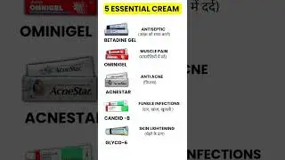 Top 5 Essential Cream for skin disease. #medical #cream #viral