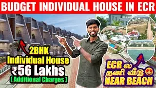 2 BHK Budget Individual House For Sale In ECR Near Koovathur | Sanjaysamy | Vlog #439