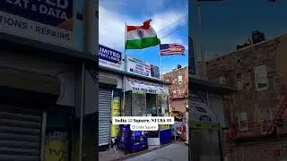 India 🇮🇳 Flag @ India Square New Jersey USA 🇺🇸 #jkjb