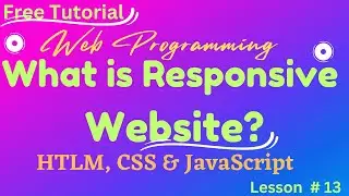 What is responsive website? Lesson #13