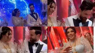 حفل زفاف تماره جمال والمنتج حسين الخياط❤️💃|| قاعه ملكية واطلالة ملكية ماشاء الله احلى عرسان