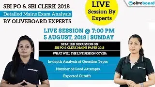 Detailed Exam Analysis | SBI PO & SBI Clerk Mains 2018
