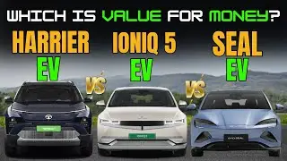 Tata Harrier EV Vs Hyundai ioniq 5 Vs BYD Seal | Which is Best ? | Antique Auto Car
