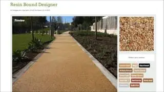 Designing Resin Bound Stone Surface with Colour Tool