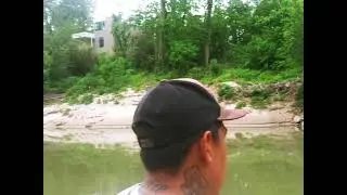 Catching big aligator gar in buffalo bayou today fun day