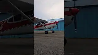 POWERFUL Cessna 185 startup and takeoff #aviation #bushplane #cessna #backcountryflying #stol