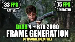Metal Gear Solid Delta: Прирост FPS на RTX 2060 при использовании OptiScaler и FSR FG