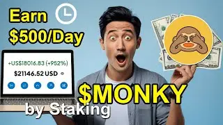 Stake Wise Monkey coin Tokens for Massive Passive Income! Earn $500 Daily by Staking Crypto MONKY Co