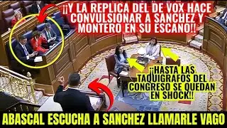 El MOMENTO EXACTO en que ABASCAL oye a S&Aacute;NCHEZ llamarle 