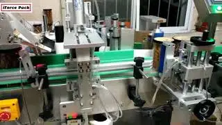 Nuts bottle jar top long tail stick automatic anti theft tag labeling machine labeling line