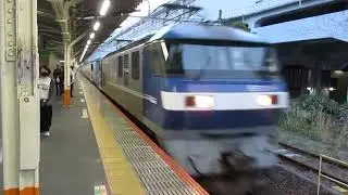 JR貨物　EF210形＋貨車　通過　東海道本線　熱海駅 (JT 21・CA00)