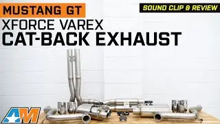 2018-2023 Mustang GT XForce Varex 3-Inch Cat-Back Exhaust Review & Sound Clip