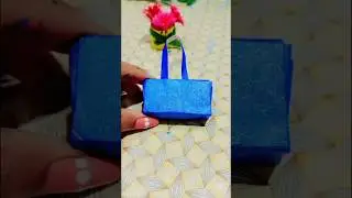 Small Paper Purse Making | Mini Handmade Purse with Flowers 🌸 | Easy Paper Craft | Art With Pushpa