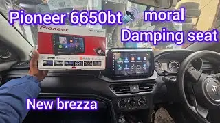 Pioneer android music system model 6650 bt and moral components 6x6 Inch and moral coaxial damping