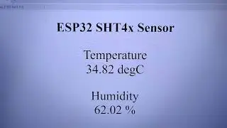 ESP32 SHT40 Sensor with Web Server