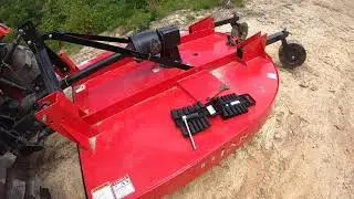 Titan Implement 1507 Rotary Cutter  Chain guard instal and initial review.