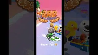 Tom Jetski 2 - Look His face when  he finished 3RD#sad #4yearold #gameplay #talkingtom #mobilegame