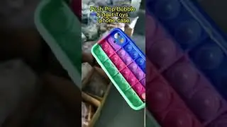 Pop It Phone Case | Push Pop Bubble Fidget Toys Mobile Phone Protective Shell
