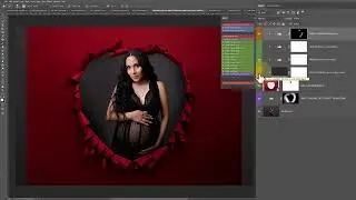 Video Tutorial: Add a ripped paper heart overlay and darken to suit your image in Photoshop
