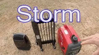 Bad North Carolina Winter Storm!  Heat From A Small Generator..