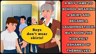The Boy Started Wearing Skirts to School | Learn English Through Story Animated