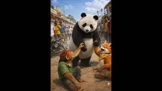 True Friendship Never Pushes You Away 🐼❤️  #shortvideo #panda