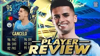 95 TEAM OF THE SEASON CANCELO PLAYER REVIEW! - FIFA 22 Ultimate Team
