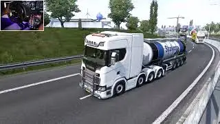 2500 HP Scania ETS2 Cargo delivery - Euro Truck Simulator 2 | Thrustmaster T300RS GT