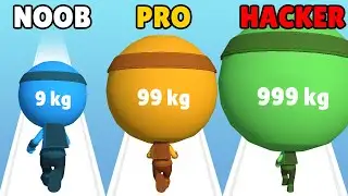 NOOB vs PRO vs HACKER in Big Head Man Run